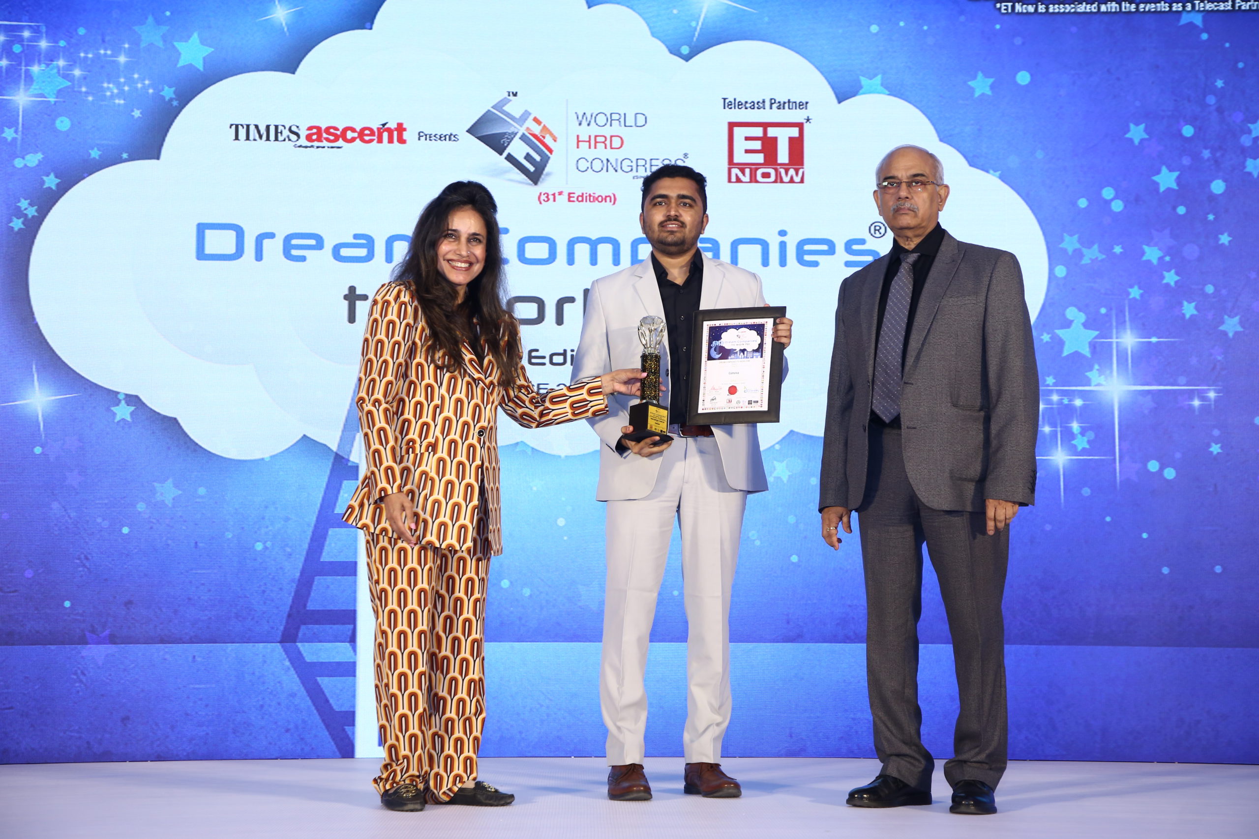 Comviva wins ‘Dream Company to Work for’ at the Times Ascent Awards by World HRD Congress